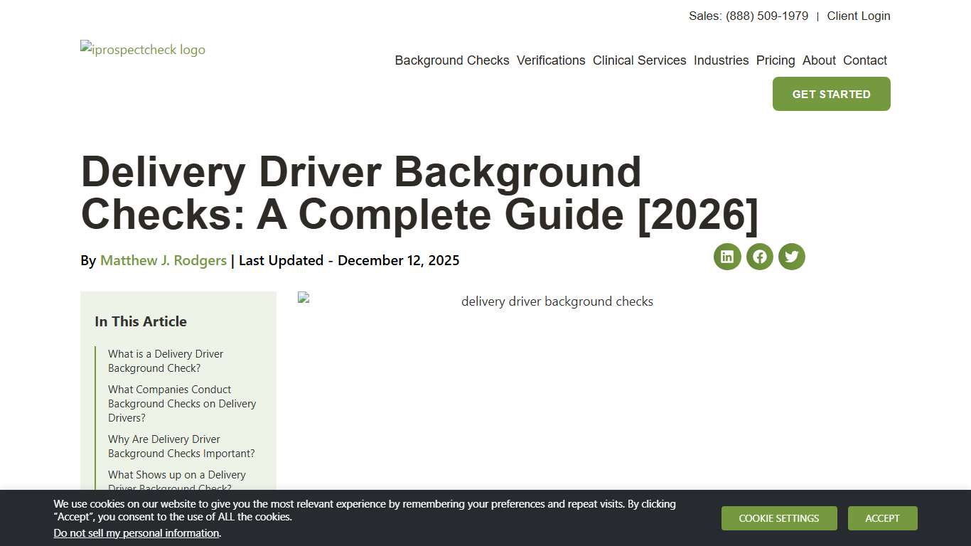 Delivery Driver Background Checks: A Complete Guide [2026]